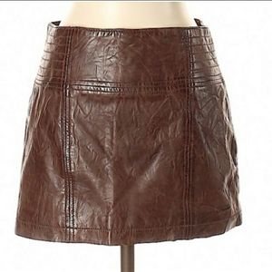 Genuine Leather Micro Mini